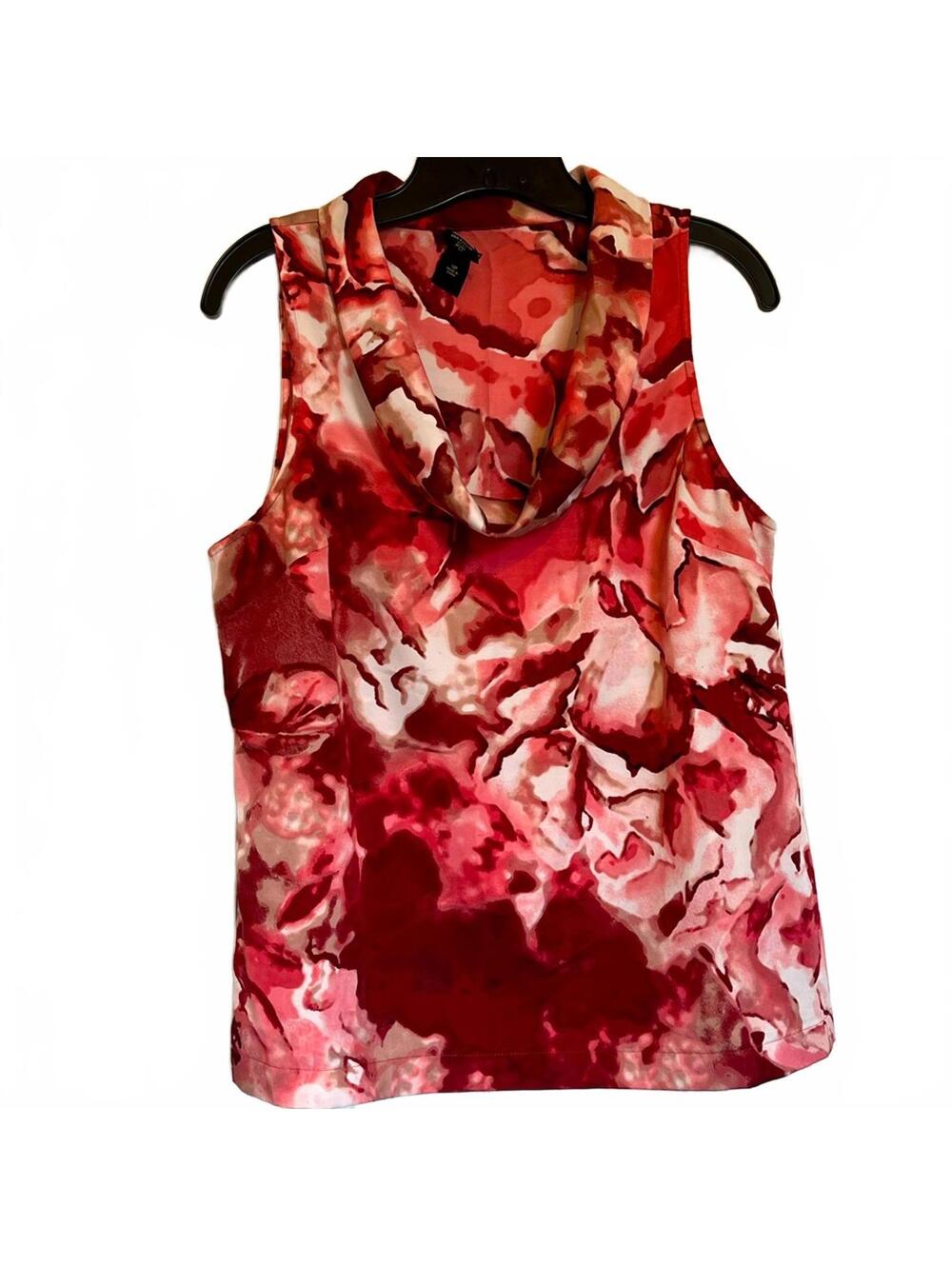Ann Taylor Cowl Neck Shell Sleeveless Top Draped Work Blouse